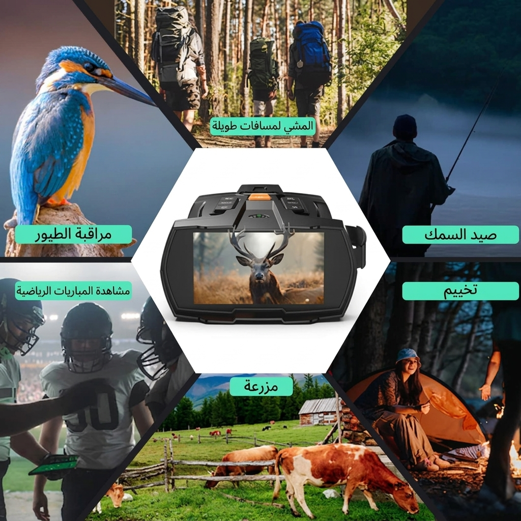4K Ultra HD  منظار رؤية ليلية بشاشة