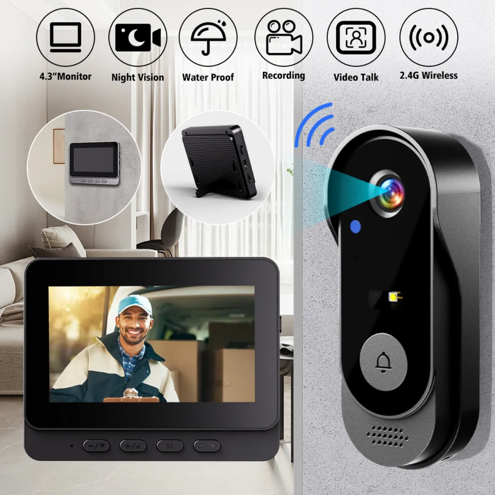 X8 Video Doorbell  جرس باب مع شاشة